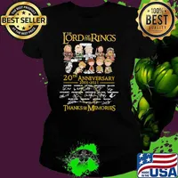 The Lord Ò THe Rings 20th Anniverary 2001-2021 Thanks For The Memories Shirt Ladies tee