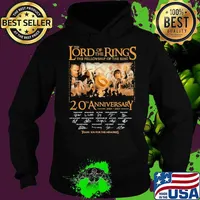 The Lord Of The Rings The Fellowship Of The Ring 20th Anniversary 2001 2021 Thank You For The Memories Signature Shirt Hoodie