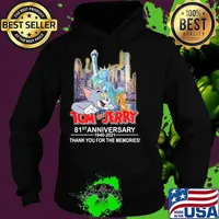 Tom And Jerry 81st Anniversary 1940 2021 Thank You For The Memories Shirt Hoodie