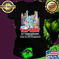 Tom And Jerry 81st Anniversary 1940 2021 Thank You For The Memories Shirt Ladies tee