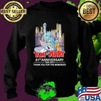 Tom And Jerry 81st Anniversary 1940 2021 Thank You For The Memories Shirt Sweater
