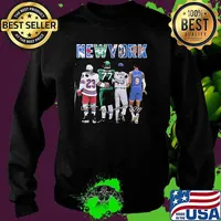 Top New York City New York Yankees New York Jets New York Knicks Becton Barrett Signatures Shirt Sweater