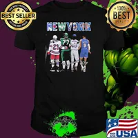 Top New York City New York Yankees New York Jets New York Knicks Becton Barrett Signatures Shirt