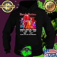 Wanda Vision January 15 March 5 2021 09 Episodes Signatures Thank You For The Memories Shirt Hoodie