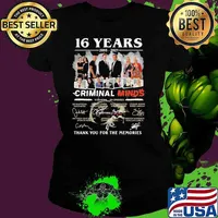 16 Years 2005 2021 Criminal Minds Thank You For The Memories Signature Shirt Ladies tee