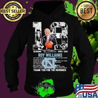 18 Seasons 2003 2021 Roy Williams Thank You For The Memories Signature Shirt Hoodie