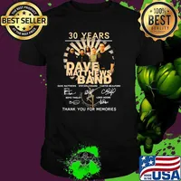 30 Years 1991 2021 Dave Matthews Band Thank You For The Memories Signature Shirt