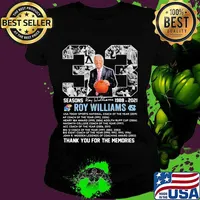 33 Seasons 1988 2021 Roy Williams Thank You For The Memories Signature Shirt Ladies tee