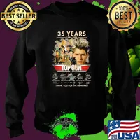 35 Years 1986 2021 Top Gun Thank You For The Memories Signature Shirt Sweater