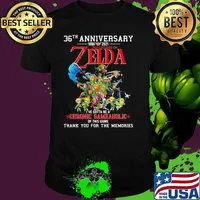 36th Anniversary 1986 2021 Zelda Gotta Be A Chronic Gameholic Of This Game Thank You For The Memories Shirt