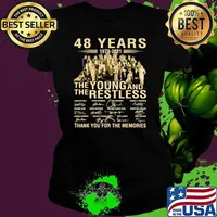 48 Years 1973 2021 The Young And The Restless Thank You For The Memories Signature Shirt Ladies tee