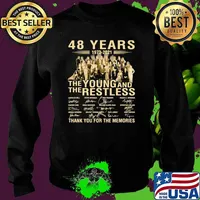 48 Years 1973 2021 The Young And The Restless Thank You For The Memories Signature Shirt Sweater