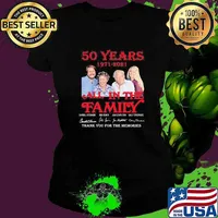 50 years 1971 2021 All In The Family Thank You For The Memories Signature Shirt Ladies tee