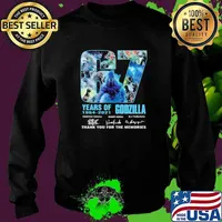 67 years 1954 2021 godzilla tomoyuki tanaka ishiro honda eiji tsubaraya thank you for the memories Sweater