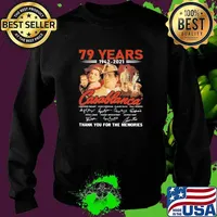 79 Years 1942 2021 Casablanca Thank You For The Memories Signature Shirt Sweater