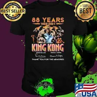 88 Years 1933 2021 King Kong Thank You For The Memories Signature Shirt