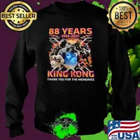 88 Years 1933 2021 King Kong Thank You For The Memories Signature Shirt Sweater