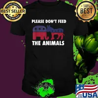 Libertarian Political Please Don't Feed The Animals Logo Election Shirt
