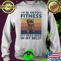 I'm Into Fitness Fit'ness Beer In My Belly Bear Vintage Shirt Sweater