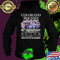 Colorado Rockies 28th Anniversary 1993 2021 Thank You For The Memories Signature Shirt Hoodie