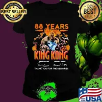 88 Years 1933 2021 King Kong Thank You For The Memories Signature Shirt Ladies tee