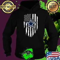 Dallas Fan Football Love CowBoys Best Father's Day American Flag Shirt Hoodie