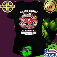 Damn Right I Am A Buccaneers Fan Now And Forever Signature Shirt Ladies tee