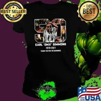 Earl Dmx Simmons 50 Years Of 1970 2021 Thank You For The Memories Signature Shirt Ladies tee