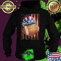Football 4th of July Funny Men Women Gift Shirt Hoodie