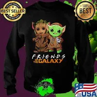 Friends Of The Galaxy Baby Groot And Baby Yoda Shirt Sweater