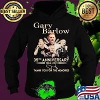 Gary Barlow 35th Anniversary 1986 2021 Thank You For The Memories Signature Shirt Hoodie