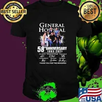 General Hospital 58th Anniversary 1963 2021 Thank You For The Memories Signature Shirt