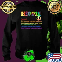 Hippie Dirt Worshipper Free Spirit Peace Lover Watercolor Shirt Sweater
