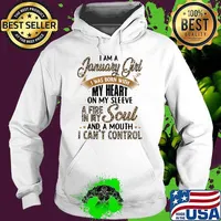 I Am A January Girl I Was Born With My Heart A Fire In My Soul And A Mouth I Can't Control Lepoard Shirt Hoodie