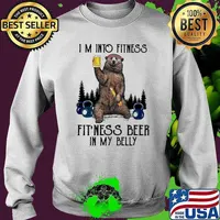 I'm Into Fitness Fit'ness Beer In My Belly Beer Shirt Sweater