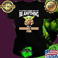 In A World Where You Can Be Anything Be A Minnesota Fan Baby Yoda Shirt Ladies tee