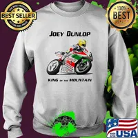 Joey Dunlop King Of The Mountain World Champion Motorcycle Shirt Sweater