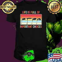 Life is full of important choices Golf and Hockey vintage shirt