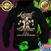 Lionel Richie 53rd Anniversary 1968 2021 Thank You For The Memories Signature Shirt Hoodie
