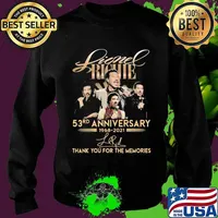 Lionel Richie 53rd Anniversary 1968 2021 Thank You For The Memories Signature Shirt Sweater
