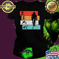 MTB MOUNTAINBIKE DOWNHILL BMX CYCLING VINTAGE RETRO BIKE vintage Shirt Ladies tee