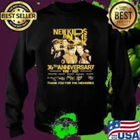 New Kids On The Block 36th Anniversary 1985 2021 Thank You For The Memories Signature Shirt Sweater