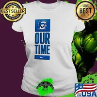 Nike Creighton Bluejays Basketball Our Time Bench Legend Ladies tee