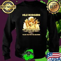 Nile Rodgers 49th Anniversary 1972 2021 Signature Thank You For The Memories Sweater