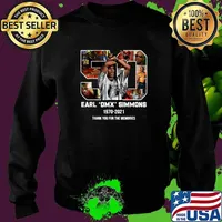 Rip D.M.X. Earl DMX Simmons 1970 2021 thank you for the memories signature Sweater