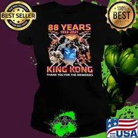 88 Years 1933 2021 King Kong Thank You For The Memories Signature Shirt Ladies tee