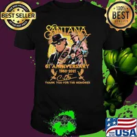Santana 61st Anniversary 1960 2021 Thank You For The Memories Signature Shirt