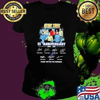 Star Trek 55th Anniversary 1966 2021 Thank You For The Memories Signature Shirt Ladies tee