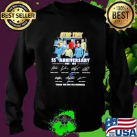 Star Trek 55th Anniversary 1966 2021 Thank You For The Memories Signature Shirt Sweater