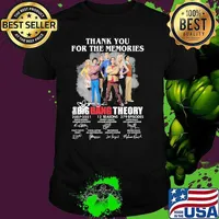Thank You For The Memories The Big Bang Theory 2007 2021 Signature Shirt